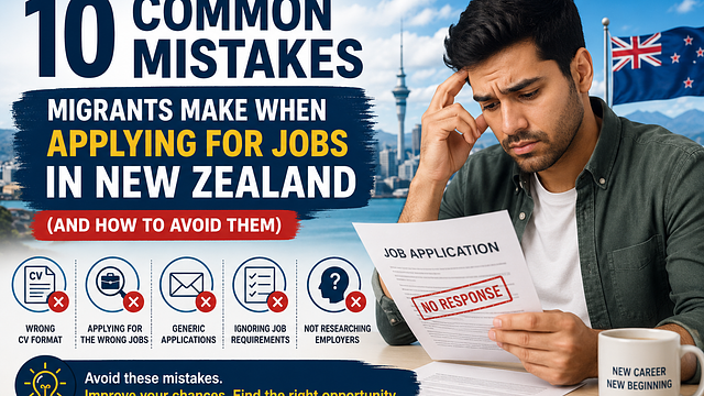 10 Common Mistakes Migrants Make When Applying for Jobs in New Zealand